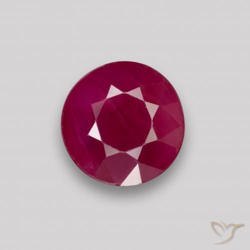 0.87ct Natural Wine Red Ruby, Round, VS-SI