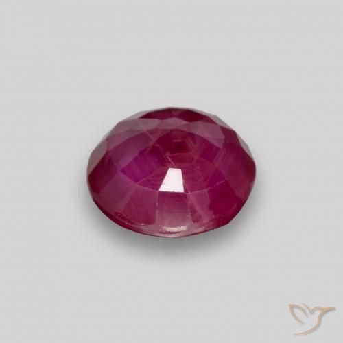 Ruby Gemstone in 5.5 mm (calibrated) Size for Sale, Ruby Stone in Wine Red Color