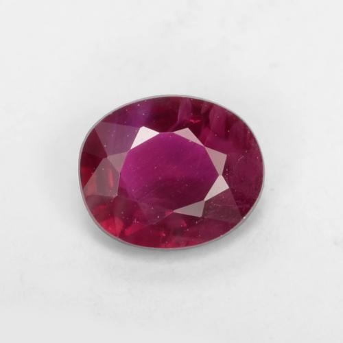 Medium-Dark Red Rubin Edelstein - 0.3ct Oval facettiert (ID: 539028)