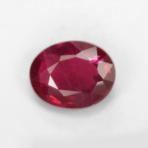 Blood Red Рубин Камень - 0.4ct Фасетный Овал (ID: 539029)