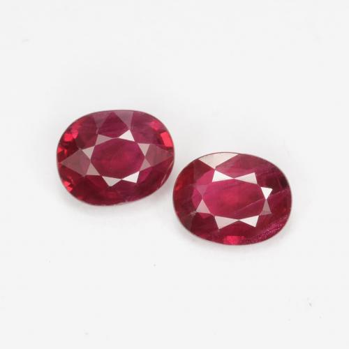 Blood Red Ruby Gem - 0.4ct Oval Facet (ID: 539212)