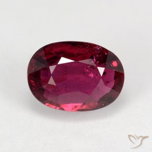 1.37 ct Oval Cut Ruby, 8 x 5.8 mm From Madagascar, Photo A