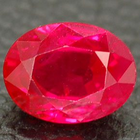 1.03 ct Red Ruby Gemstone, Ruby Gem in Oval Facet Shape for Sale.