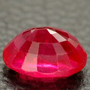 Ruby Gemstone in 6.3 x 4.8 mm Size for Sale, Ruby Stone in Pink Red Color