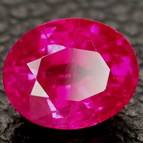 1.17 ct Red Ruby Stone, Natural Ruby in Oval Facet Shape for Sale