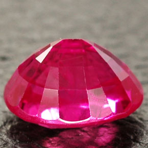Ruby Gemstone in 6.4 x 5.1 mm Size for Sale, Ruby Stone in Pink Red Color