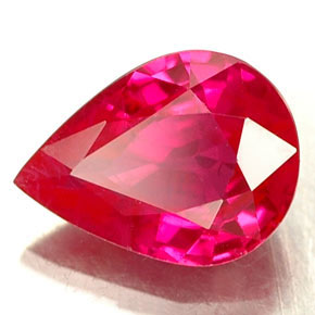 1.04 ct Pink Ruby Stone, Natural Ruby in Pear Facet Shape for Sale