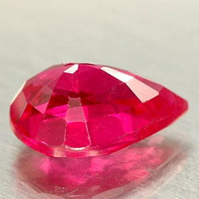 Ruby Gemstone in 7.2 x 5.4 mm Size for Sale, Ruby Stone in Red Pink Color