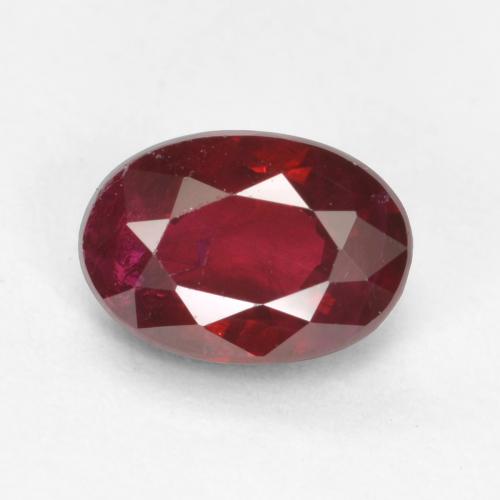 Blood Red Рубин Камень - 0.6ct Фасетный Овал (ID: 556590)