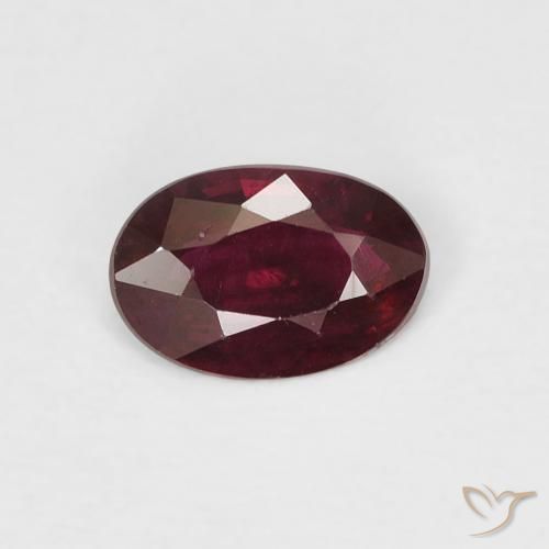 0.39ct Natural Wine Red Ruby, Oval, VS-SI