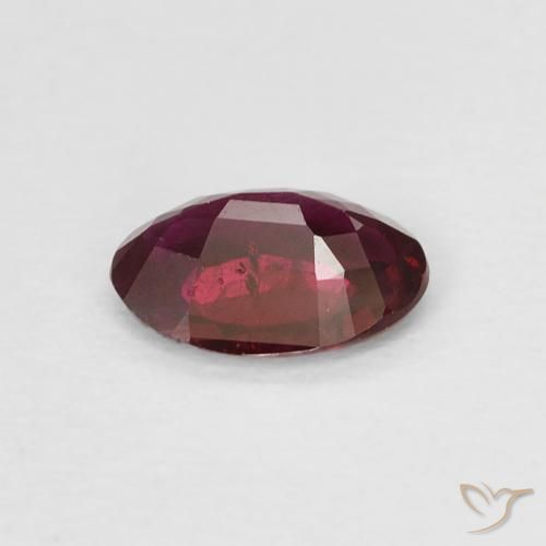 Ruby Gemstone in 6 x 4 mm (calibrated) Size for Sale, Ruby Stone in Wine Red Color