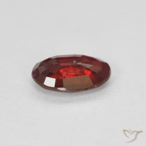 Ruby Gemstone in 6 x 4 mm (calibrated) Size for Sale, Ruby Stone in Bright Red Color