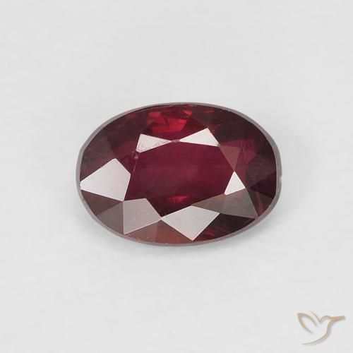 0.52ct Natural Medium Red Ruby, Oval, VS-SI