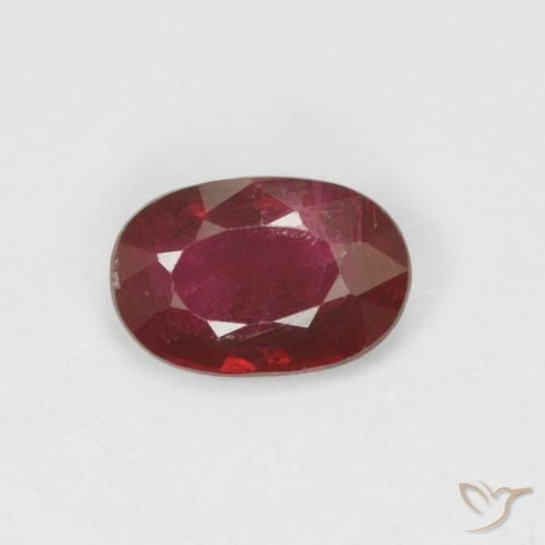 0.49ct Natural Wine Red Ruby, Oval, VS-SI
