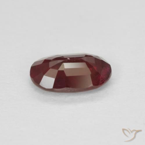 Ruby Gemstone in 6 x 4 mm (calibrated) Size for Sale, Ruby Stone in Wine Red Color