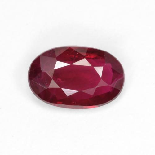 Wine Red Рубин Камень - 0.5ct Фасетный Овал (ID: 557030)