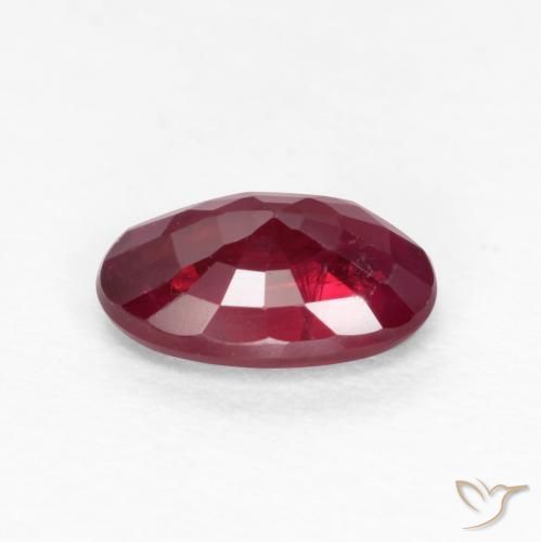 Ruby Gemstone in 6.2 x 4.2 mm Size for Sale, Ruby Stone in Blood Red Color