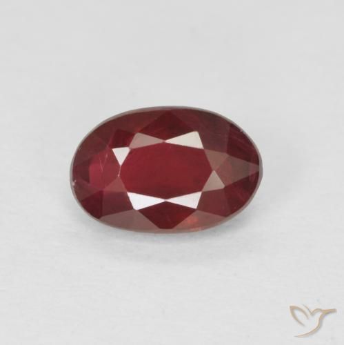0.59ct Natural Blood Red Ruby, Oval, VS-SI