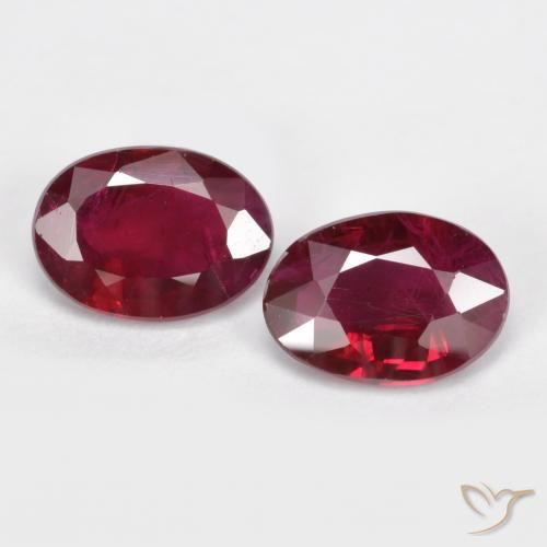 1.04 ct Oval Cut Ruby, 5.9 x 4.2 mm From Myanmar, Photo A