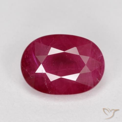 1.08ct Natural Reddish Pink Ruby, Oval, VS-SI
