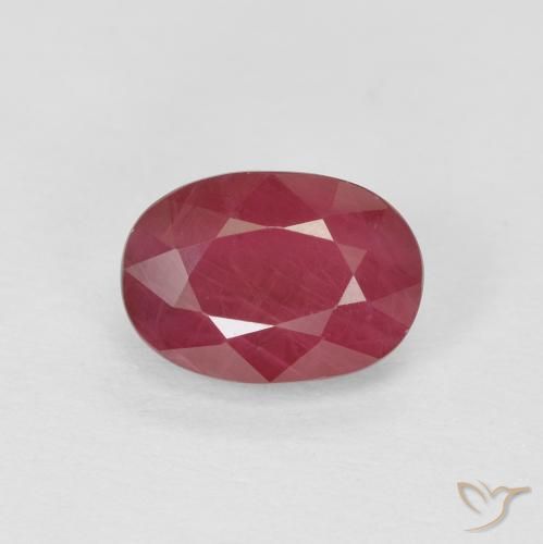1.23ct Natural Pinkish Red Ruby, Oval, VS-SI