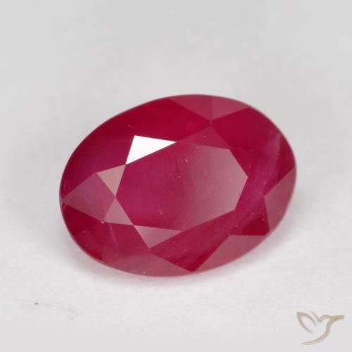 1.15 ct Red Ruby Stone, Natural Ruby in Oval Facet Shape for Sale