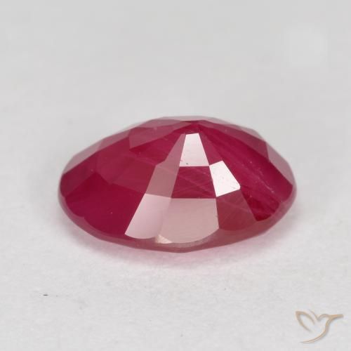 Ruby Gemstone in 7 x 5 mm (calibrated) Size for Sale, Ruby Stone in Jam Red Color