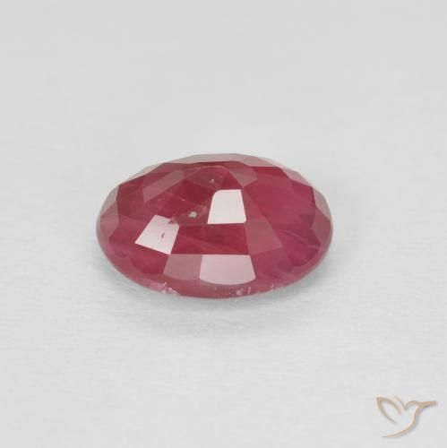 Ruby Gemstone in 7 x 5 mm (calibrated) Size for Sale, Ruby Stone in Pinkish Red Color
