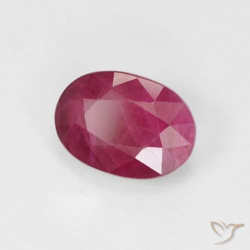 1.16 ct Red Ruby Stone, Natural Ruby in Oval Facet Shape for Sale