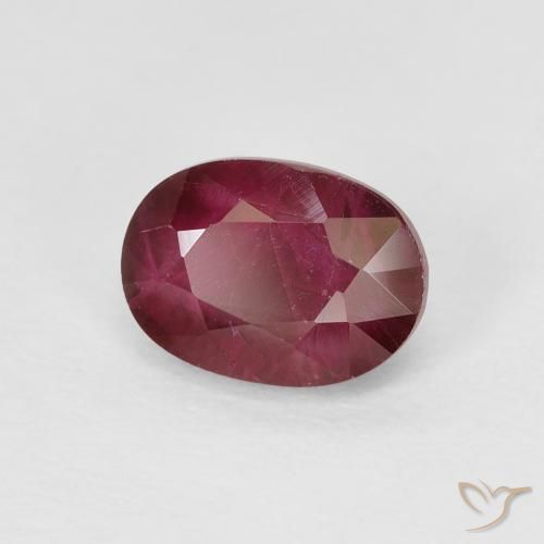 1.22 ct Red Ruby Stone, Natural Ruby in Oval Facet Shape for Sale