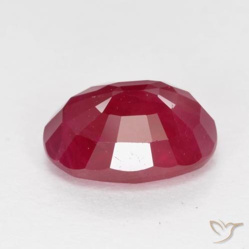 Ruby Gemstone in 7 x 5 mm (calibrated) Size for Sale, Ruby Stone in Jam Red Color