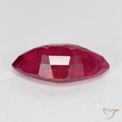 Ruby Gemstone in 8.9 x 4.6 mm Size for Sale, Ruby Stone in Deep Red Color