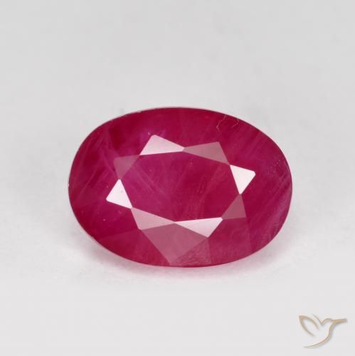 プレゼントを選ぼう！ Red Medium Natural 1.40ct Ruby, VS-SI Oval, ギター