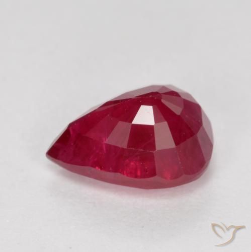 Ruby Gemstone in 7 x 5 mm (calibrated) Size for Sale, Ruby Stone in Jam Red Color