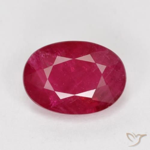 1.07ct Natural Jam Red Ruby, Oval, VS-SI