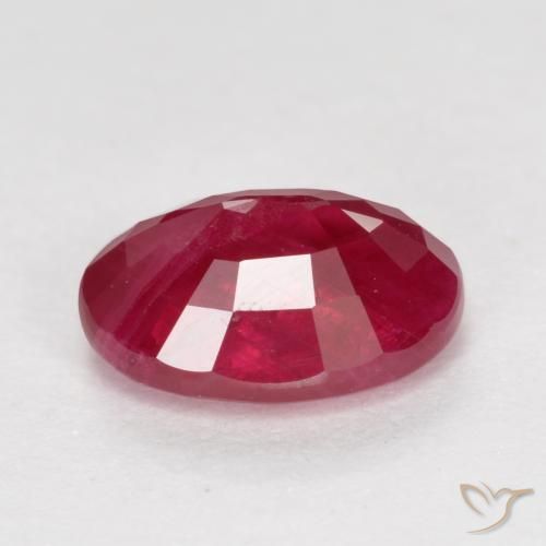 Ruby Gemstone in 7 x 5 mm (calibrated) Size for Sale, Ruby Stone in Jam Red Color