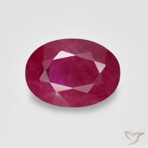 1.33ct Natural Reddish Pink Ruby, Oval, VS-SI