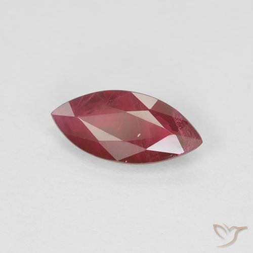 1.08 ct Red Ruby Stone, Natural Ruby in Marquise Facet Shape for Sale