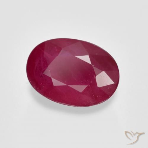 1.13 ct Red Ruby Stone, Natural Ruby in Oval Facet Shape for Sale