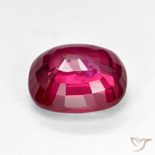Ruby Gemstone in 7 x 7 mm (calibrated) Size for Sale, Ruby Stone in Pinkish Red Color