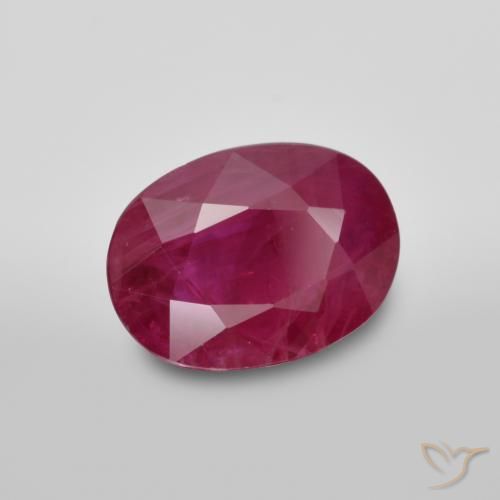 1.15 ct Red Ruby Stone, Natural Ruby in Oval Facet Shape for Sale