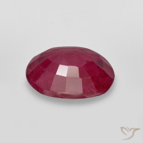 Ruby Gemstone in 7 x 5 mm (calibrated) Size for Sale, Ruby Stone in Jam Red Color