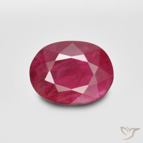 1.22ct Natural Deep Red Ruby, Oval, SI