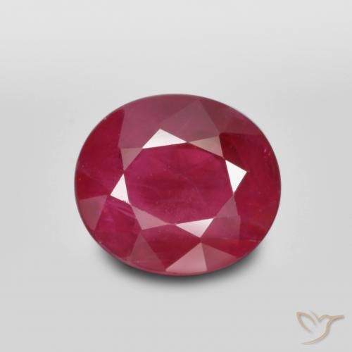 1.35ct Natural Blood Red Ruby, Oval, SI