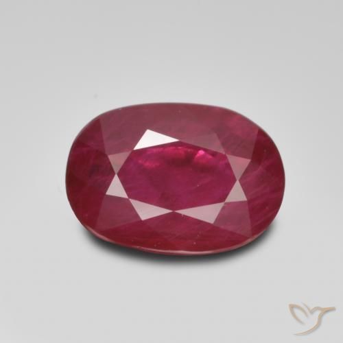 1.03ct Natural Dark Red Ruby, Oval, VS-SI