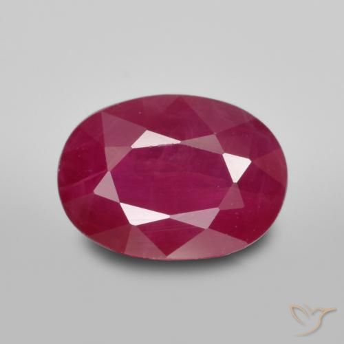 1.08ct Natural Deep Red Ruby, Oval, VS-SI
