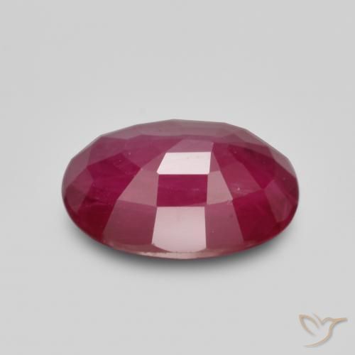 Ruby Gemstone in 7 x 5 mm (calibrated) Size for Sale, Ruby Stone in Deep Red Color