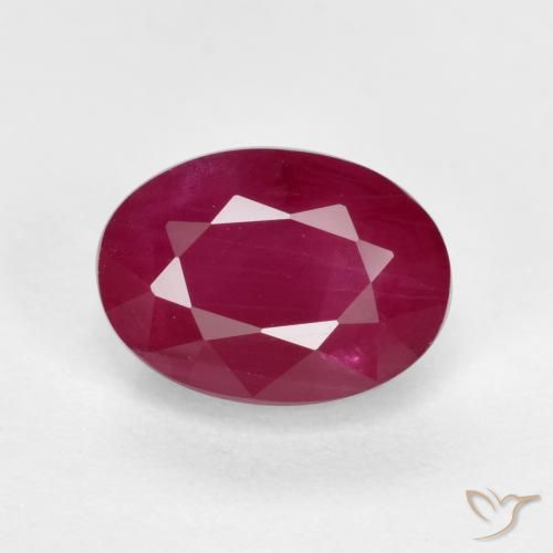 1.40ct Natural Wine Red Ruby, Oval, VS-SI