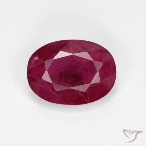 1.03ct Natural Deep Red Ruby, Oval, VS-SI