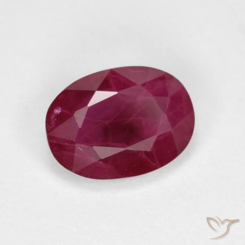 1.03 ct Red Ruby Stone, Natural Ruby in Oval Facet Shape for Sale